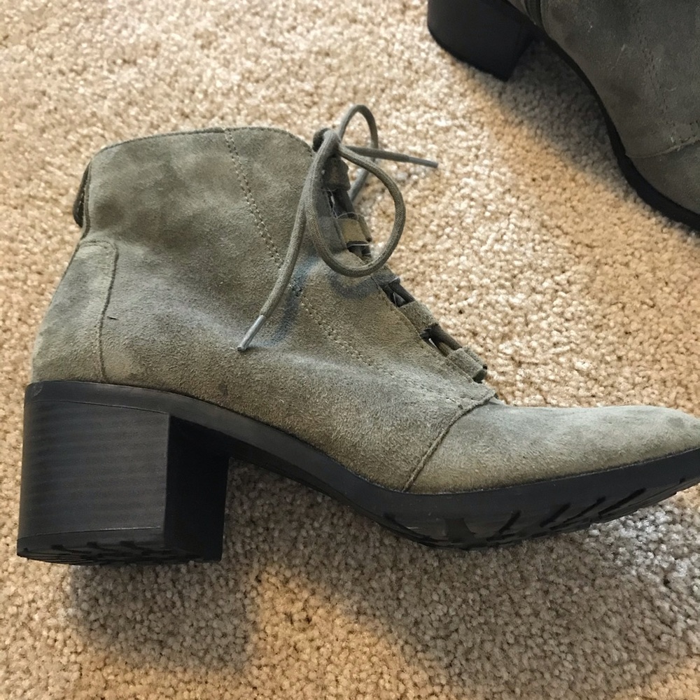 Sage Green Booties - Picture 2 of 6